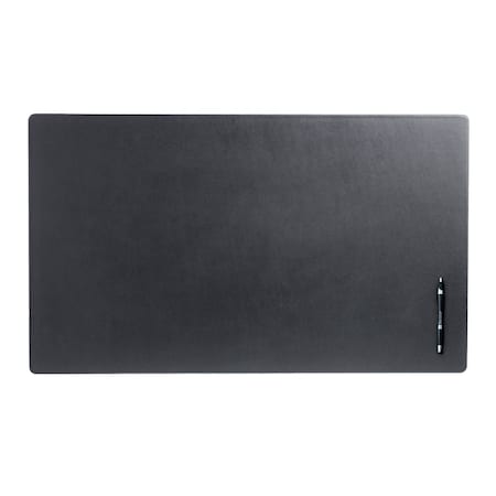 Dacasso Black Leather 34" x 20" Desk Mat without Rails PR-1012